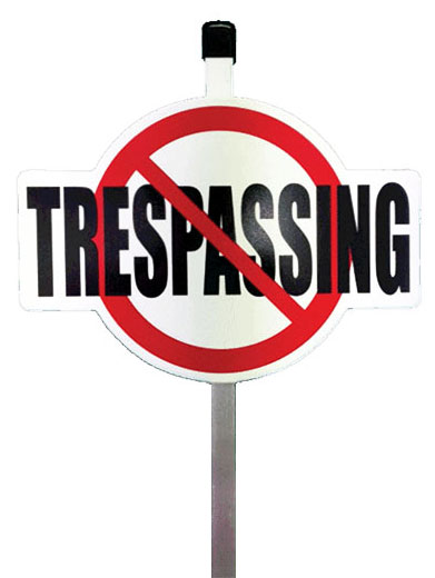 No Trespassing Yard Sign No Trespassing Yard Sign